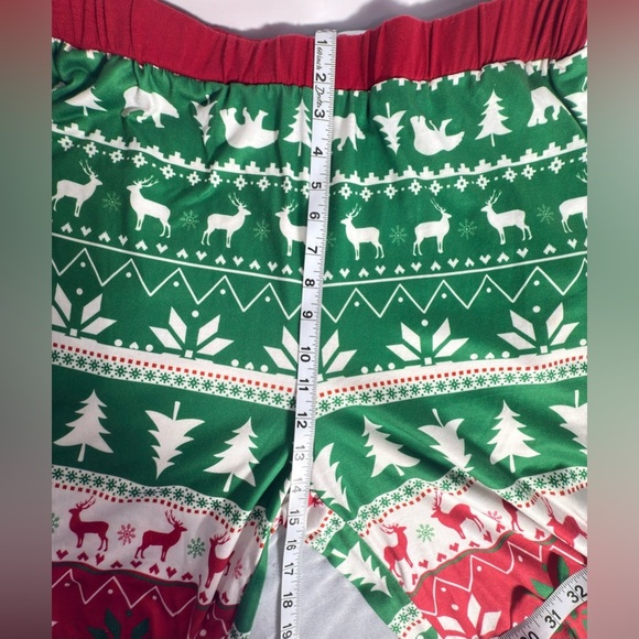 Holiday Cheer Women's Pajama Set - Red and Green - Picture 9 of 12